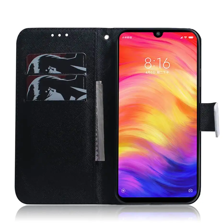 Чехол-книжка из искусственной кожи для Xiaomi Redmi Note 6 8 Pro чехол телефона 7 GO