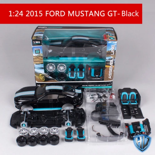 Maisto DIY 1:24 Mustang GT Гоночная машина DIY литая под давлением модель автомобиля из металлического сплава для детей игрушки подарки на день рождения