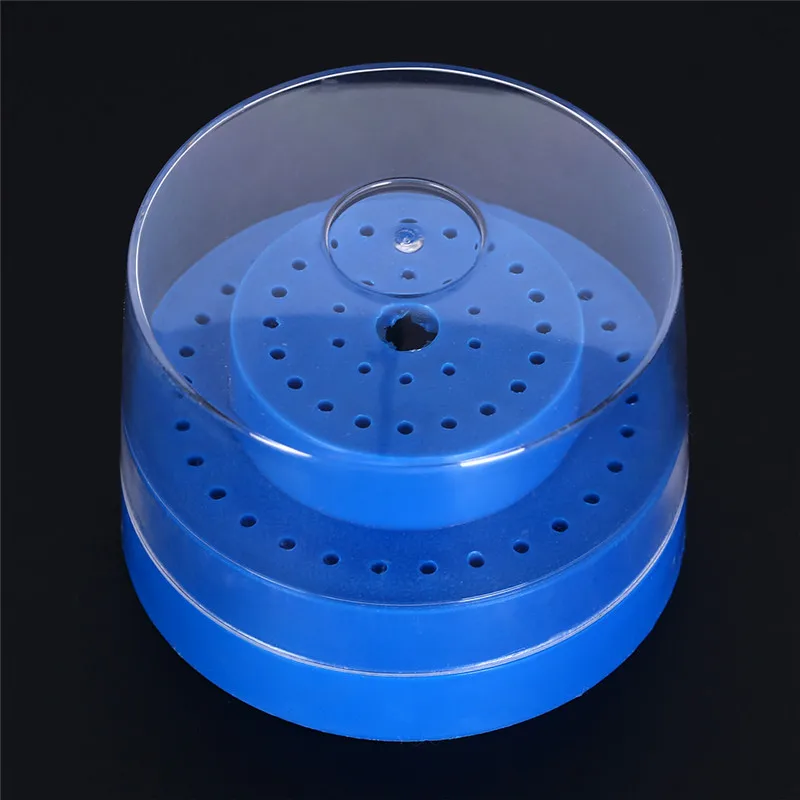 1 pcs Nail Drill Bit Holder Stand Displayer Organizer Container Transparent Cover Manicure Art Tool | Красота и здоровье