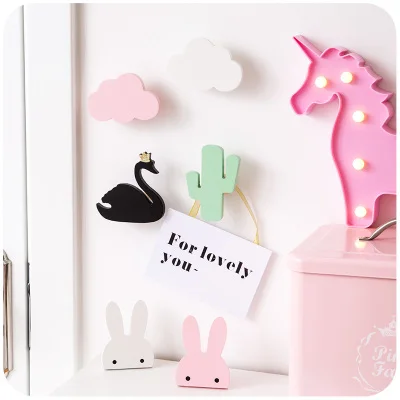 INS модные настенные крючки настенная вешалка для пальто деревянный крючок в