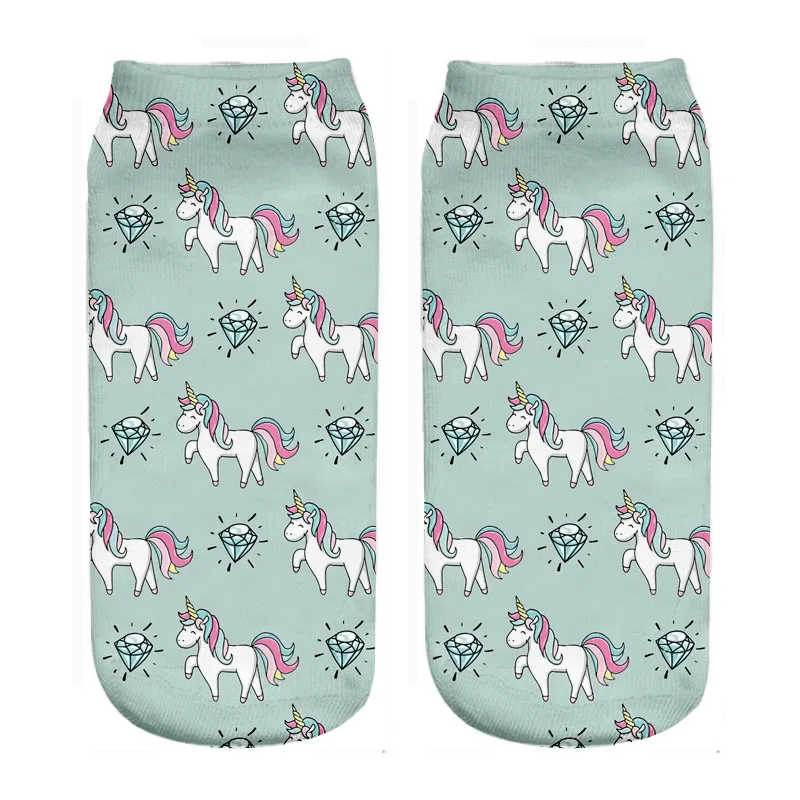 Бег цыпленок карусели принт носки до лодыжки Для женщин оптовая