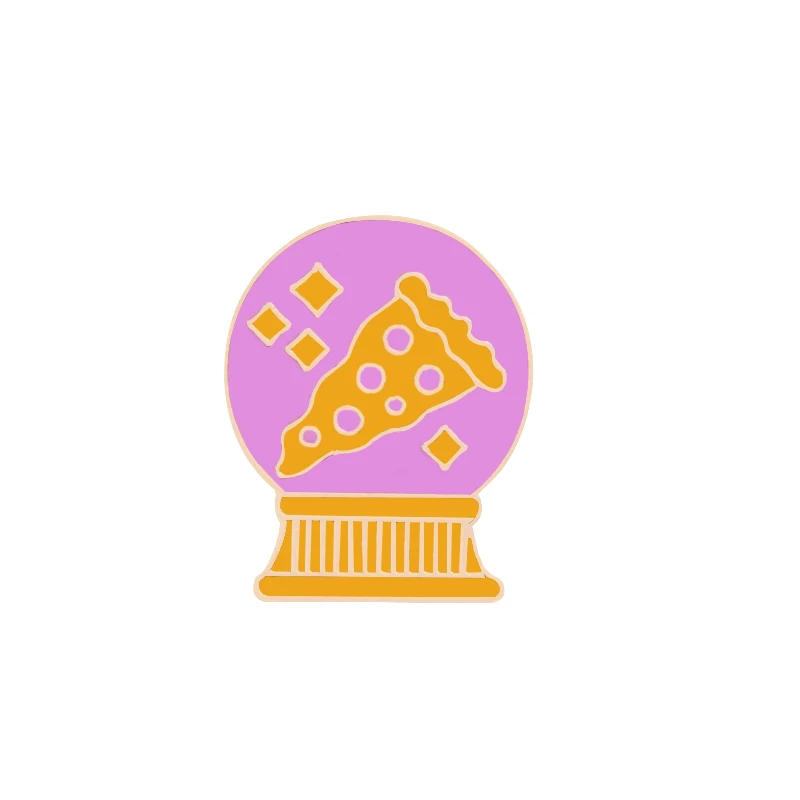 ball Эмалированные булавки, броши, робот, рекордер, покер, батарея, коллекция 1%, куртки, нагрудные булавки, брошь, значок, для женщин, детей, ювелирные изделия, любимый подарок - Окраска металла: ball