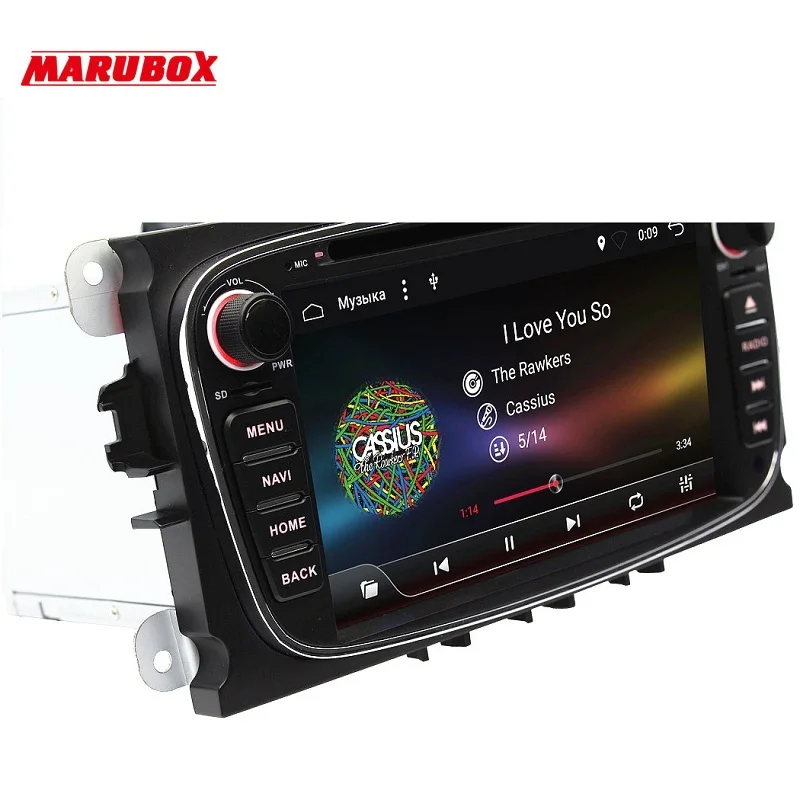 Штатная магнитола MARUBOX M600A4 для Ford Mondeo Focus 2 S max головное устройство на ОС Android 6.0.1