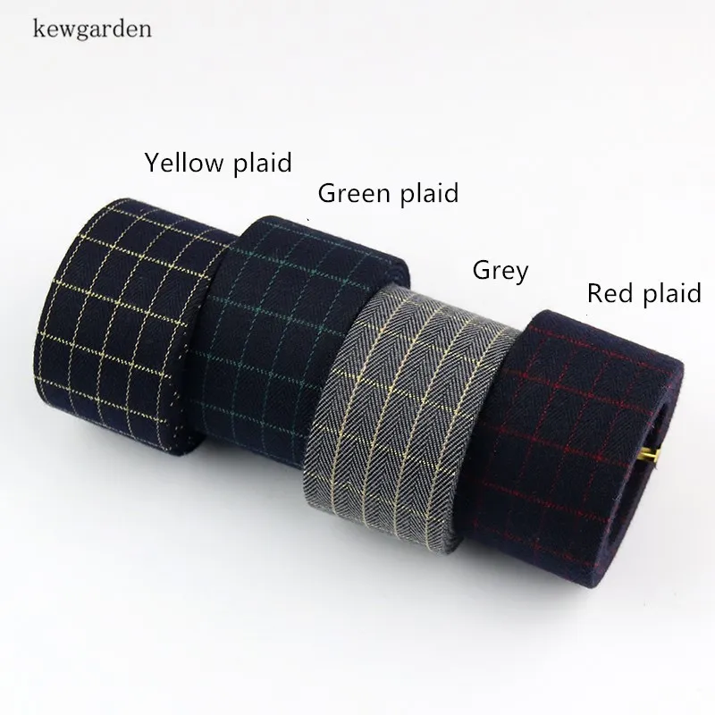Kewgarden клетчатая ткань для разных цветов искусственная брошь-бант волос DIY