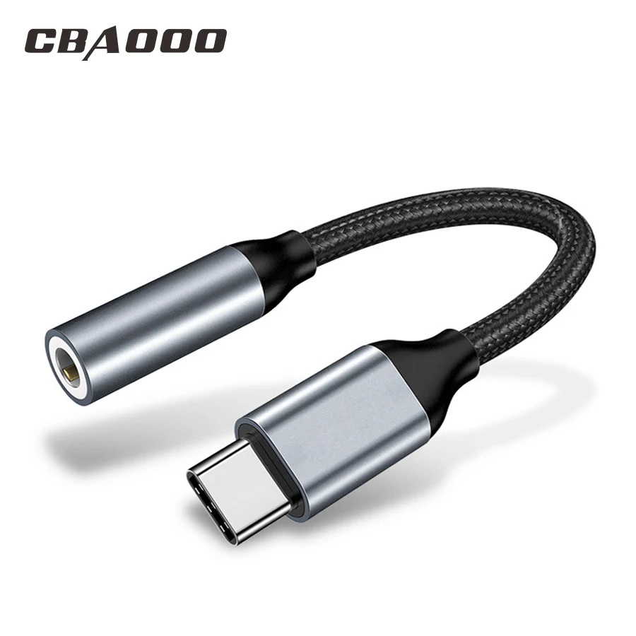 Адаптер CBAOOO 3 5 мм для наушников с разъемом USB Type C и AUX Huawei mate 20 P30 pro Xiaomi Mi 6 8 9 SE