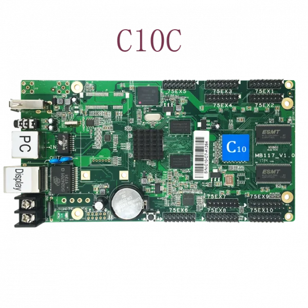 Асинхронная карта HD-C10 HUB75 интерфейс передачи данных RGB полноцветный светодиодный дисплей контрольная карта, 112x1024 пикселей, wifi LAN Карта контроля USB