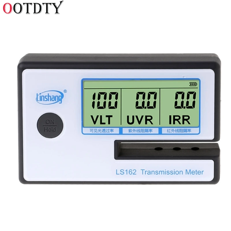 OOTDTY LS162 тонировочный счетчик для окон измеритель передачи солнечной пленки
