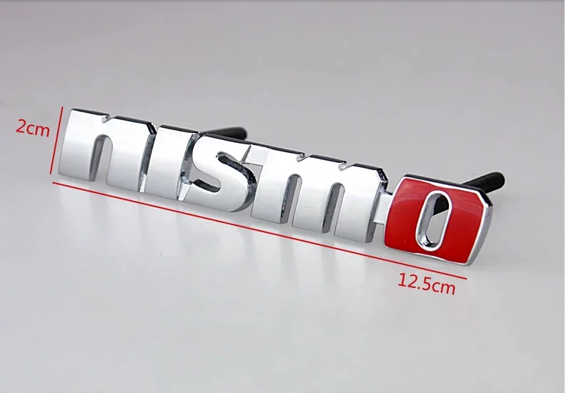 Black Red Chrome Metal Nismo Badge Emblem 3D Decal Sticker on Grille Accessories For Nissan Tiida Teana Dropship |