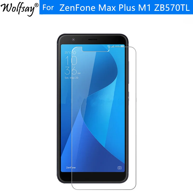 2 шт для закаленного стекла Asus ZenFone Max Plus M1 Защитная пленка для экрана HD для Asus ZenFone Max Plus ZB570TL стекло X018D Wolfsay