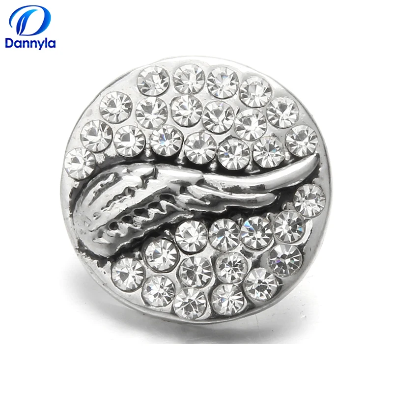 Золотое сердце кнопки оптом кристалл оснастки на Шарм ювелирные изделия для