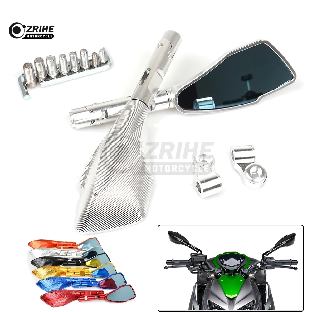 Для SUZUKI GSF Bandit 650 S 1000 1200 1250 SV650 Мотоцикл с ЧПУ Алюминий заднего вида регулируемое