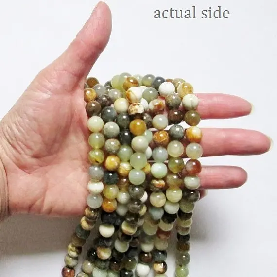 Настоящий Древовидный опал круглые 10 мм драгоценные камни бисер 16 дюймов 40 бусин