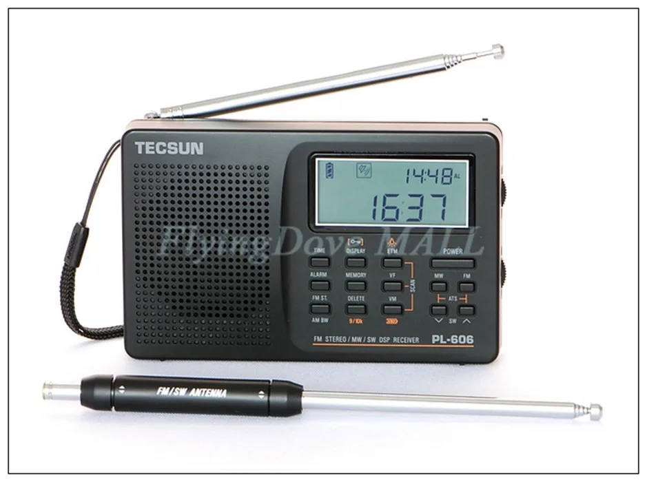 Tecsun PL-606 цифровой PLL портативный радио FM стерео/LW/SW/MW приемник DSP хороший Прямая Teh сын цифровой радио