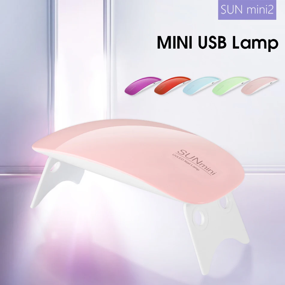 MORDDA 6W Nail Lamp For Manicure UV LED All Nails Dryer Curing Gel Polish Hybrid Varnish USB Ice Art Tool |