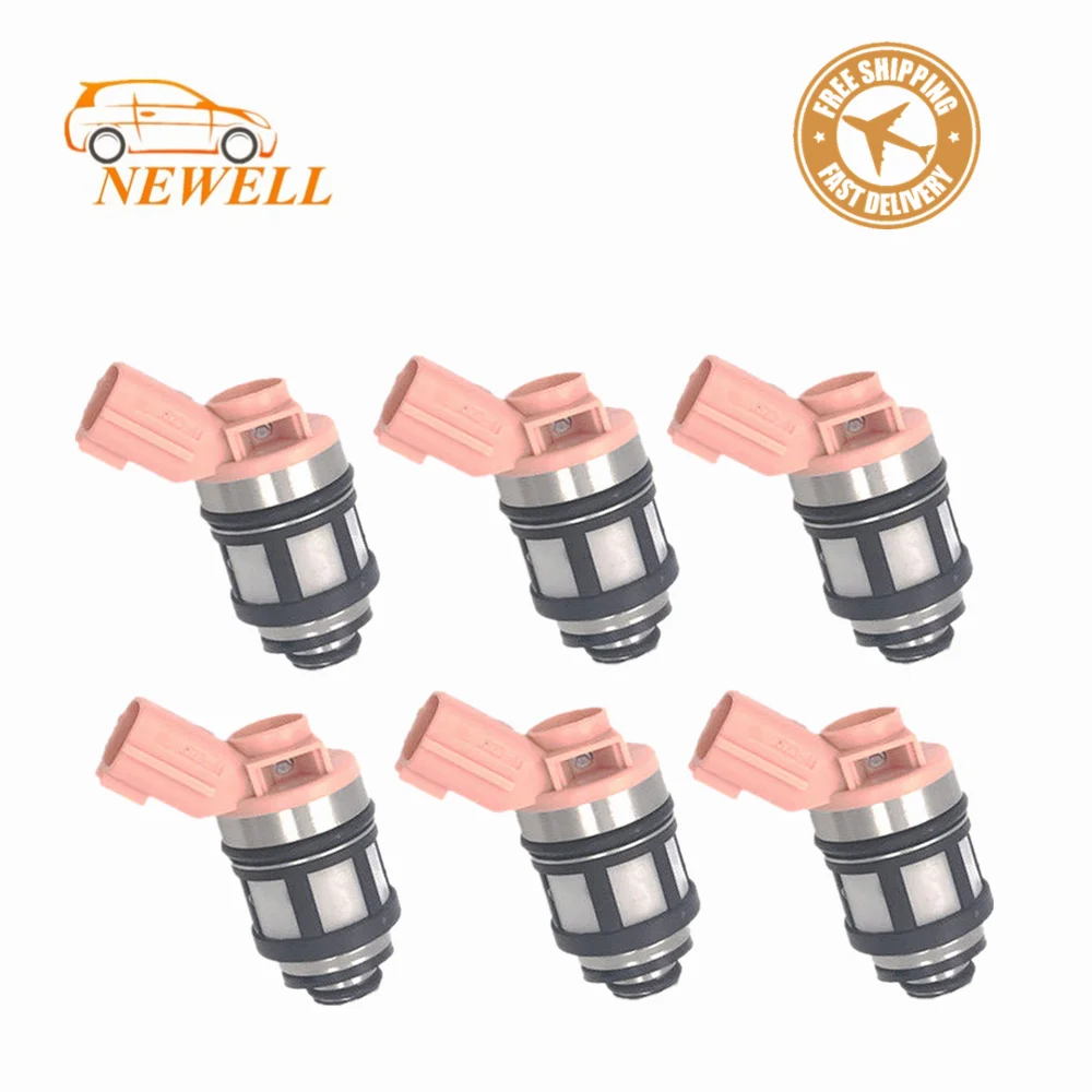 6 шт. Форсунка топливной форсунки 16600 1800 166001B000 для Nissan 3.0L 3.3L 1996 2004 9S200 JS23 4