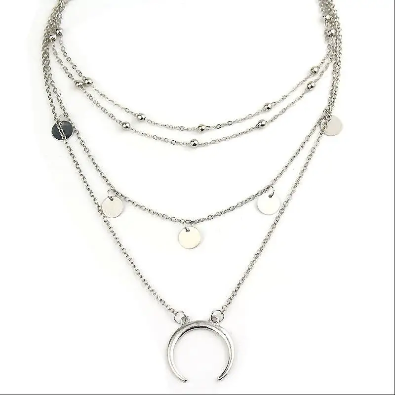 YOUREM модная разноцветная слоистых точка moon chockers ожерелья для женщин аксессуары и