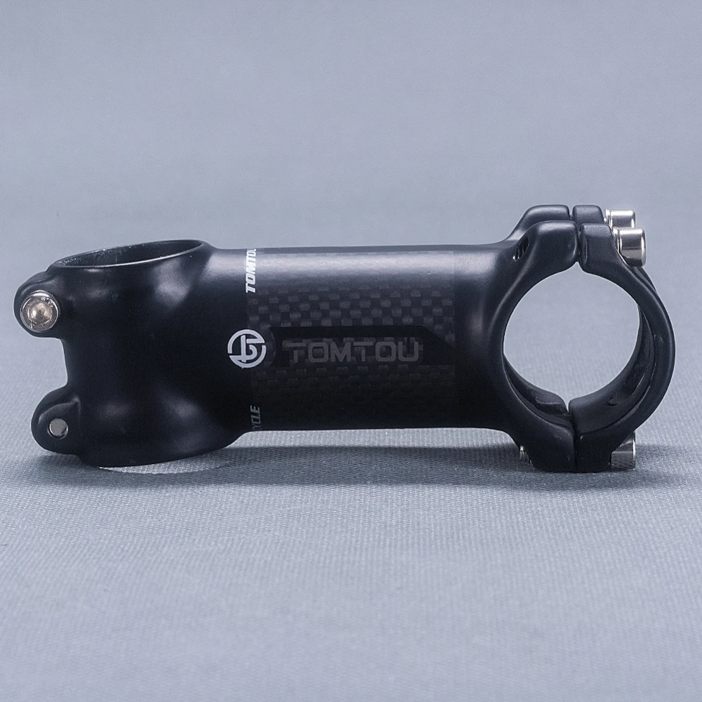 

TOMTOU Carbon Fiber Road Bike Handlebar Sets Bicycle Handlebars + Stem + Seatpost Matte Black - TP7T69