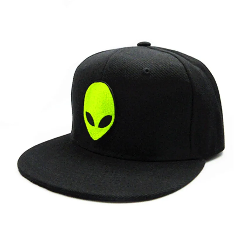 Хлопковая Кепка с вышивкой Alien Casquette в стиле хип хоп Регулируемая Snapback для детей