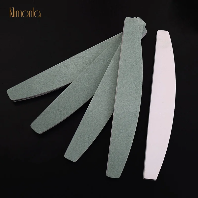 3 шт./лот двухсторонняя пилка для ногтей зеленая лодка полировальные блоки