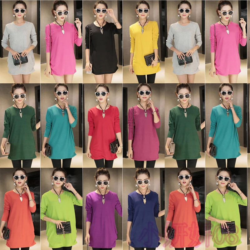 Женские свободные повседневные пуловеры с длинным рукавом хлопковые топы сумкой