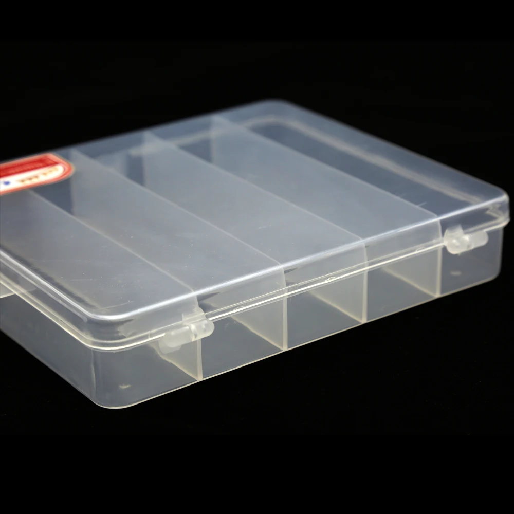 

TAF Fishing Box 17.5*15.5*3.5cm High Quality Plastic Fishing Tackle Box Lures Accessories Waterproof 5 Compartments Storage