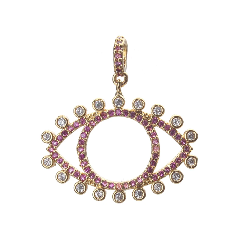 1 шт. новинка модная подвеска сглаза с микрозакрепкой металлическая ожерелье