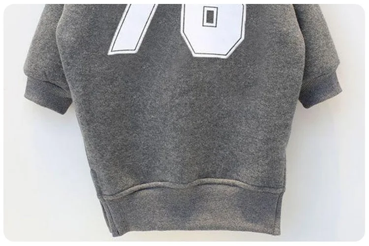 2016 зимнее милое флисовое платье-свитер для девочек повседневное серое платье с