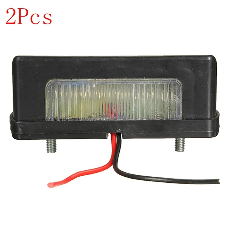 Светодиодный фонарь для номерного знака задний кемпера грузовика прицепа 2 шт.