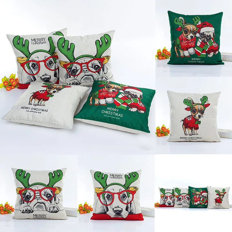 Varmhus Cartoon Dog Home Office Decorative Throw Pillow Case Durable Pillowcases Cover DIY Christmas Gift | Дом и сад