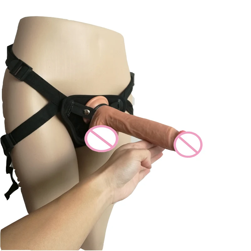 Фаллоимитатор с ремешком на брюках 21*4 см|strap on|strap on bigstrapon penis |