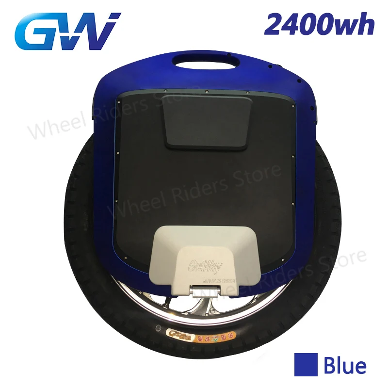 Blue Titan 2400wh GotWay Monster 2" Titan 2400WH Электрический Одноколесный велосипед Спорт на открытом воздухе оборудование, максимальная скорость 55 км/ч+, время работы от батареи 200 км - Цвет: Blue Titan 2400wh