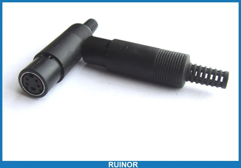 5 шт. 4 Pin мини DIN гнездовой разъем с пластиковой ручкой для пайки DIY | Обустройство