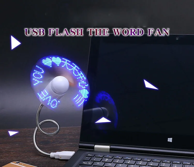 Мини USB вентилятор гаджеты гибкий светодиодный часы Прохладный для ноутбук Laptop