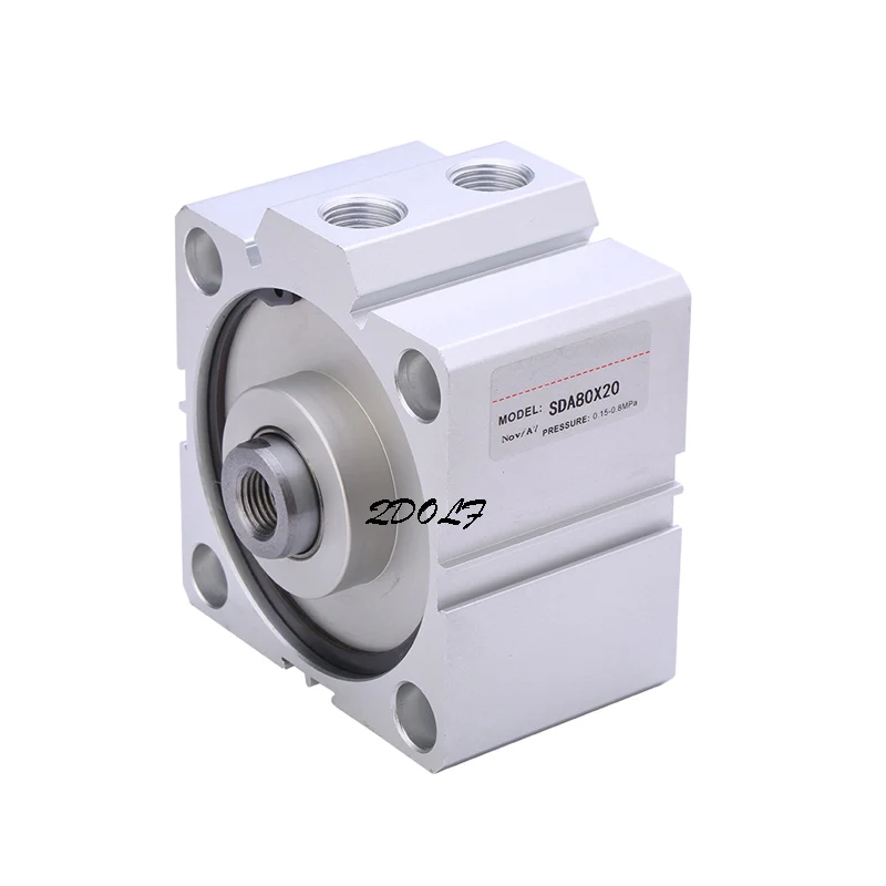 SDA40 40mm Bore 10/15/20/25 Thin Type Double Acting Aluminum Pneumatic Compact Cylinder | Обустройство дома