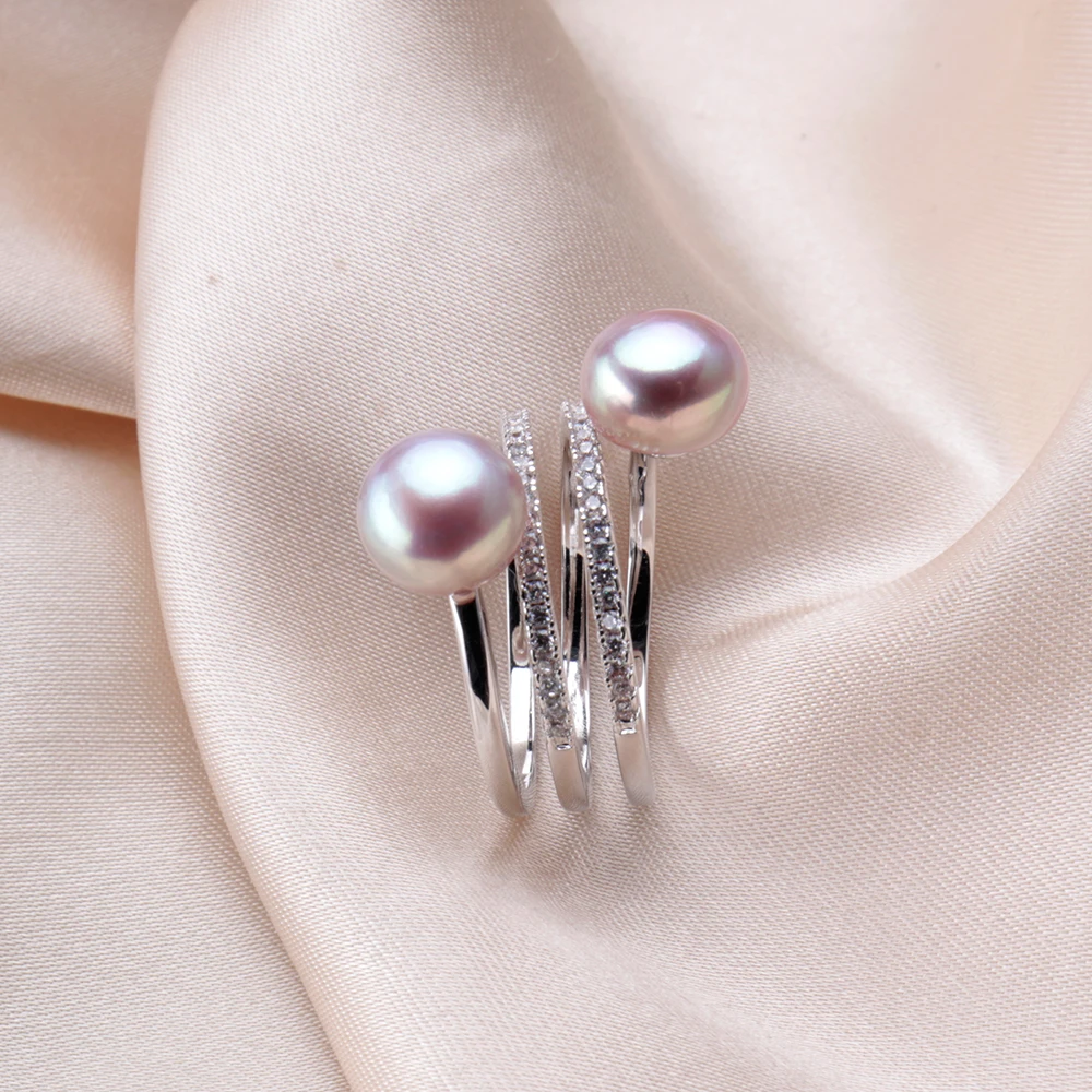 Двойной ярмарка специальной Для женщин кольцо черный Цвет розовый и белый