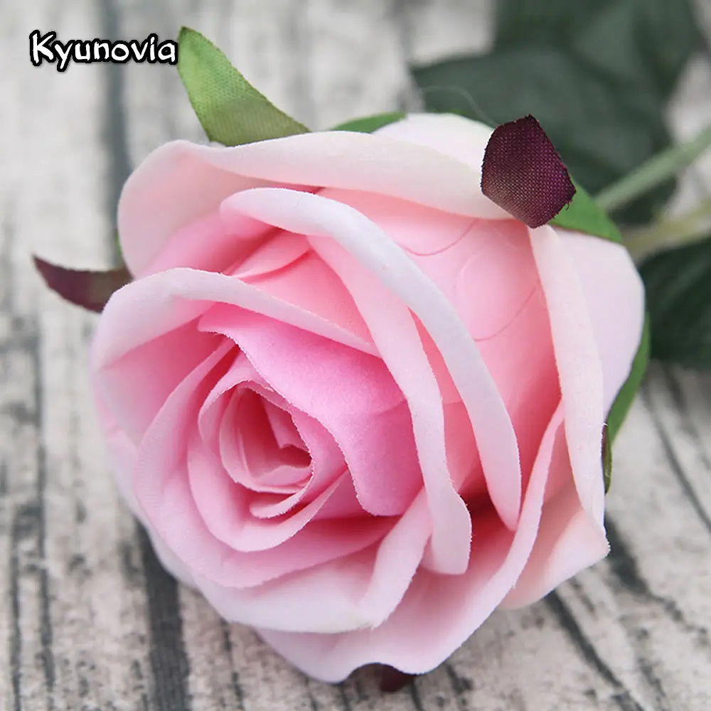 Фото Искусственные шелковые цветы Kyunovia свадебные вечерние украшения для дома 5 шт./лот Искусственные шелковые цветы Kyunovia свадебные вечерние украшения для дома 5 шт./лот