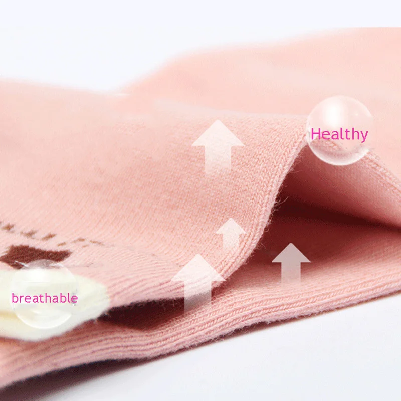 Носки женские хлопковые короткие с принтом 5 пар | Женская одежда