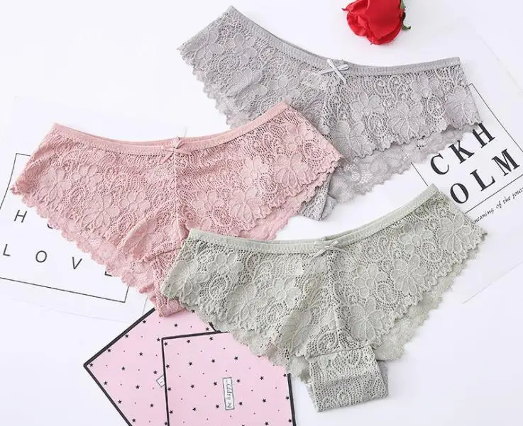 Women Underwear Sexy Lace Panties Fashion Cozy Lingerie Tempting Pretty Briefs High Quality Cotton Low Waist Cute |