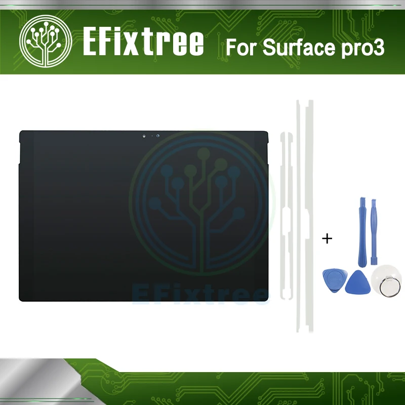 

LCD and Tool Sticker For Microsoft Surface Pro 3 (1631) TOM12H20 V1.1 LTL120QL01 003 Display Touch Screen Digitizer Front Panel