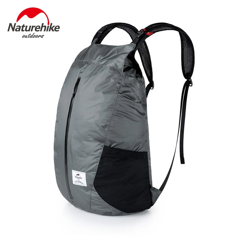 Naturehike 25L Cordura ткань 30D нейлоновая сумка для бега Легкая спортивная сумка складная сумка модный рюкзак городская сумка NH18B510-B - Цвет: gray