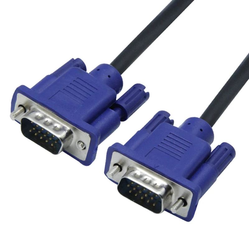 Никелированный VGA кабель HD 15 Pin папа-папа медная линия для ноутбука ПК |