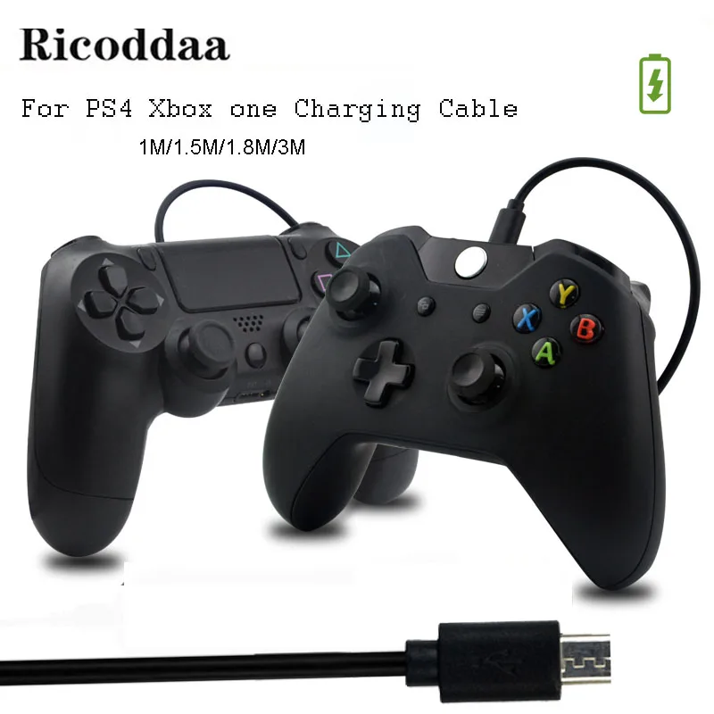 Micro USB кабель зарядного устройства для PS4/Xbox один контроллер шнур питания для sony Playstation 4 геймпад игровые аксессуары