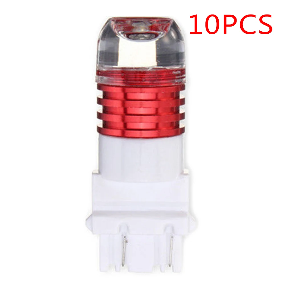 3157 10 шт 12 V 1156 1157 3157 7443 автомобильный стробоскоп светодиодные лампы Обратный лампы дневного света Красный Автомобильный тормоз Стоп-лампа фонарь заднего хода - Испускаемый цвет: 3157
