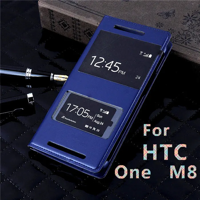 Новинка 2015 высококачественный роскошный чехол из ПУ кожи для HTC One M8 M 8 умный