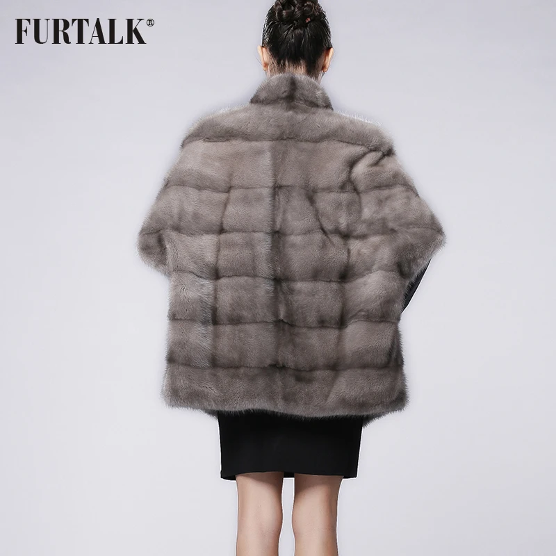 FURTALK шубы из натурального меха шуба норковая пальто женское натуральный мех