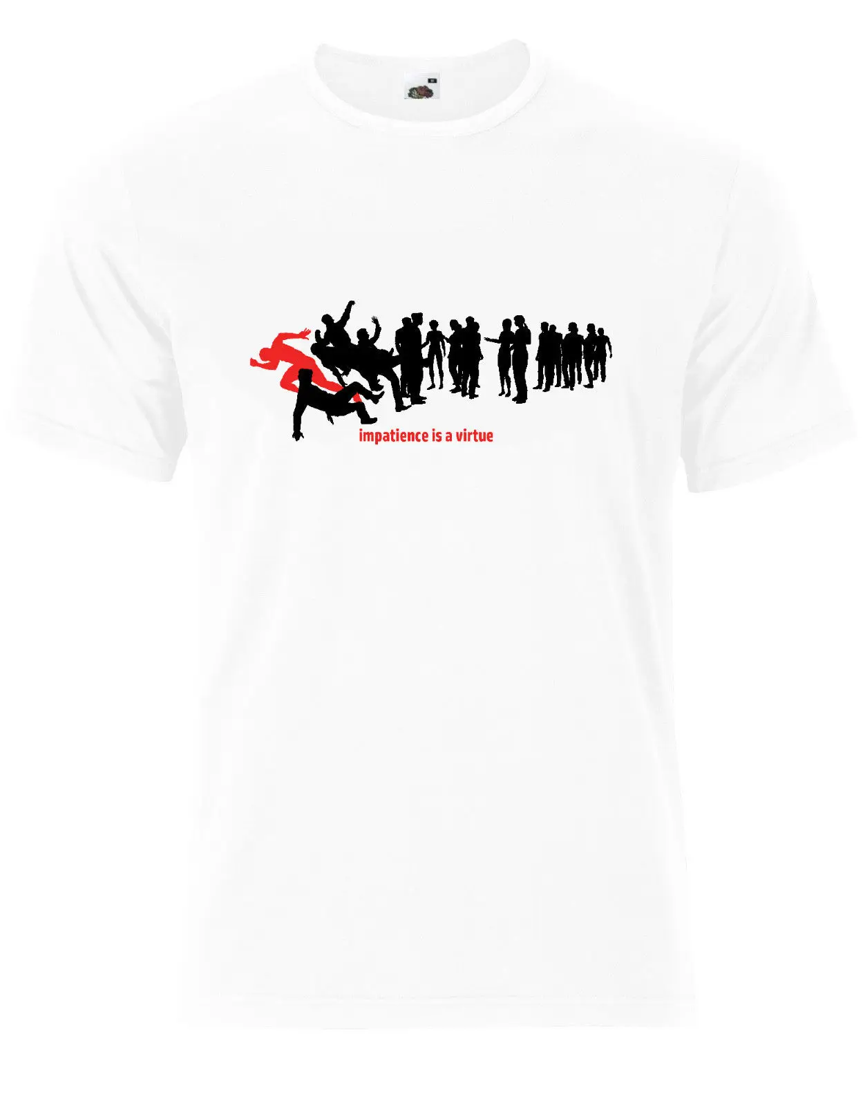Men's Fashion t-shirt Impatience is a Virtue Speedy Motivational Funny Mens Tee Shirt Top AJ40 |