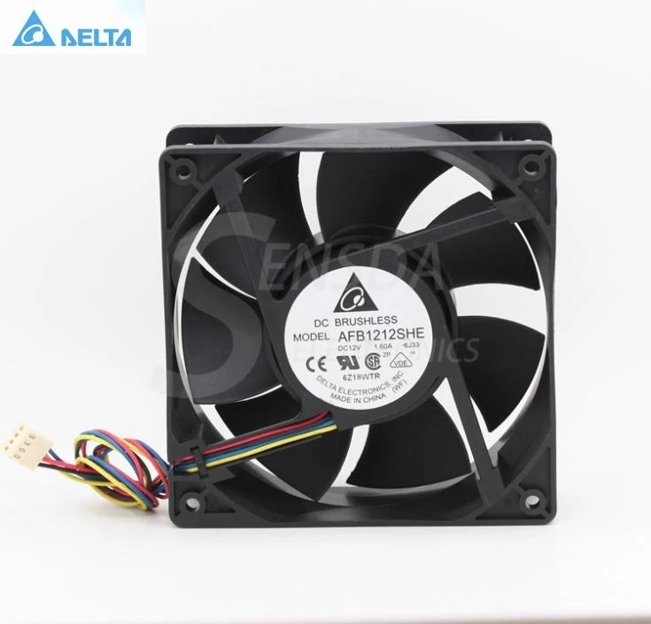 

Для delta AFB1212SHE 12038 12 см 120 мм 1.6A 4 провода 4-контактный ШИМ осевой компьютер cpu корпус Охлаждающие вентиляторы