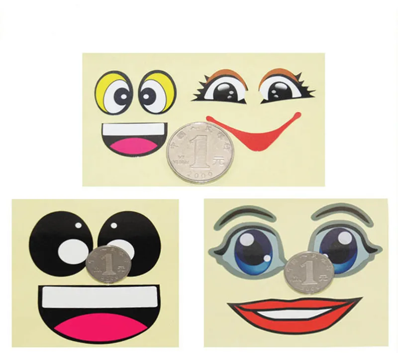 1 шт. воздушный шар глаза бумажная наклейка для творчества вечерние украшения