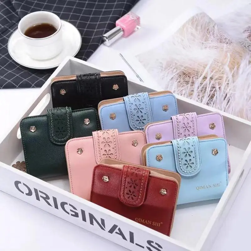 

2019 Fashion Popular Brand New Luxury Women's Wallet Purse Female Small wallet perse Portomonee portfolio lady short carteras