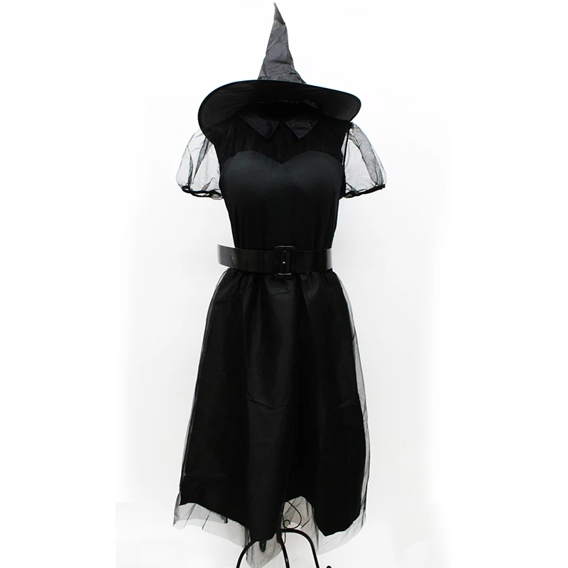 Хэллоуин для мамы и дочки черная ведьма платье жнец страшные родитель-ребенок